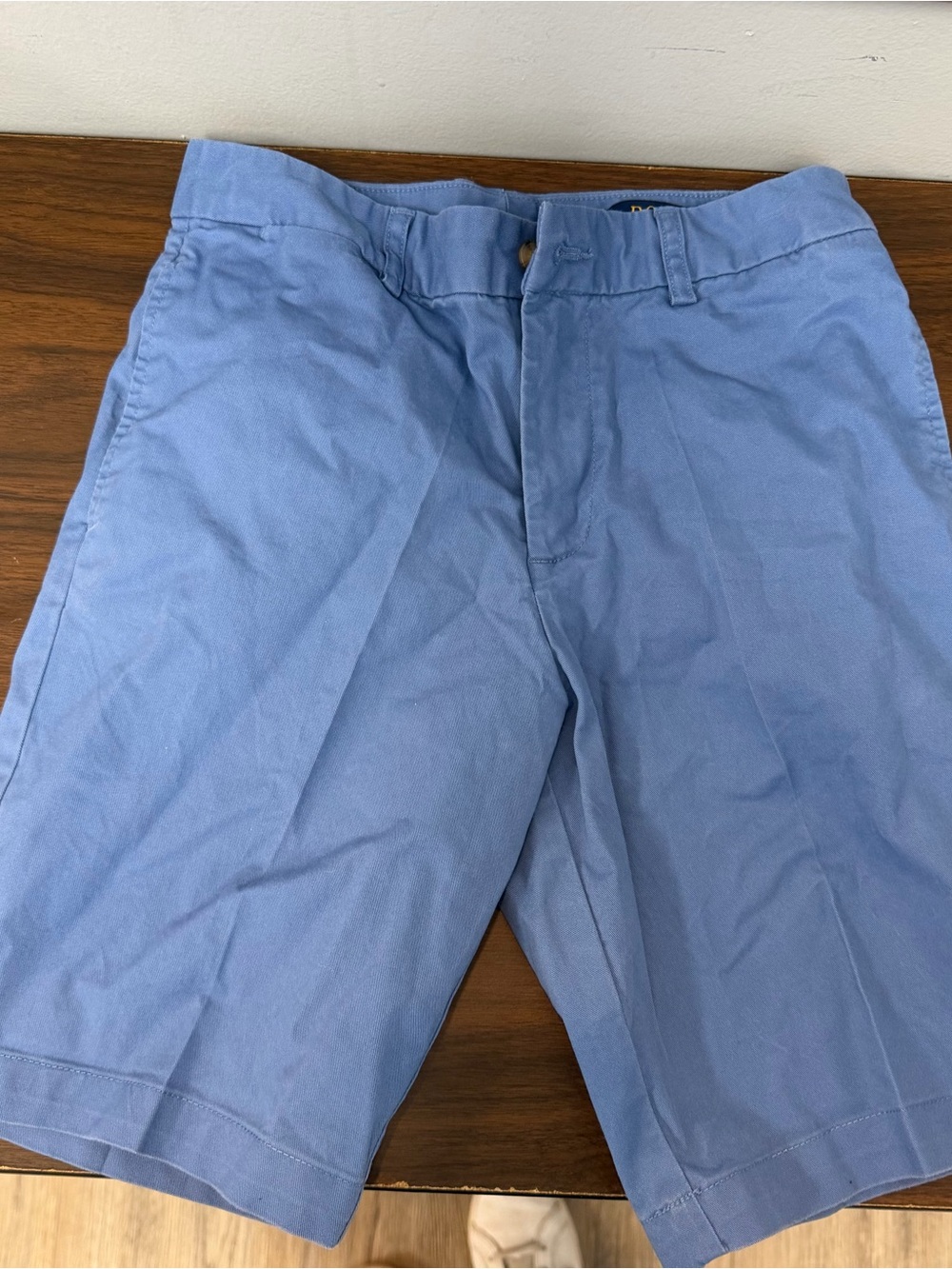 Polo by Ralph Lauren Sky Blue Flat-Front Men's Shorts